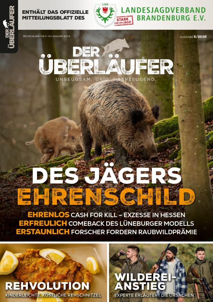 Der Überläufer Ausgabe 5/2025 für den LJV Brandenburg