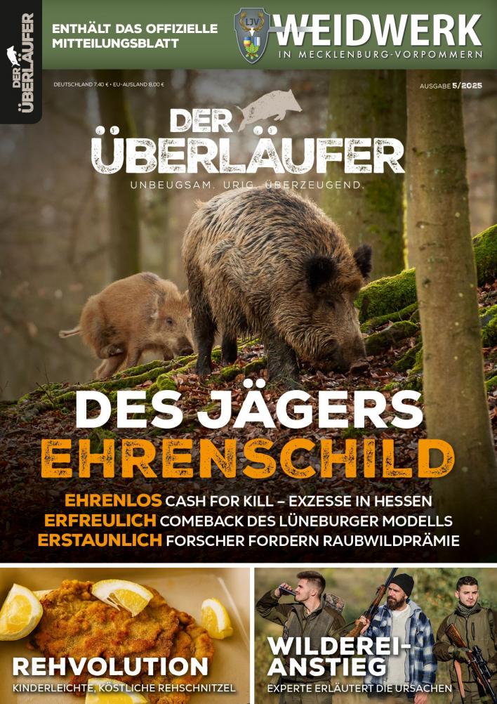 Der Überläufer Ausgabe 5/2025 für den LJV Mecklenburg-Vorpommern